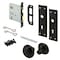 Prime-Line Mortise Keyed Lock Set with Matte Black Knob, Fits 1-3/8 -1-3/4in Interior Doors, Matte Black E 2798 - alternate 1